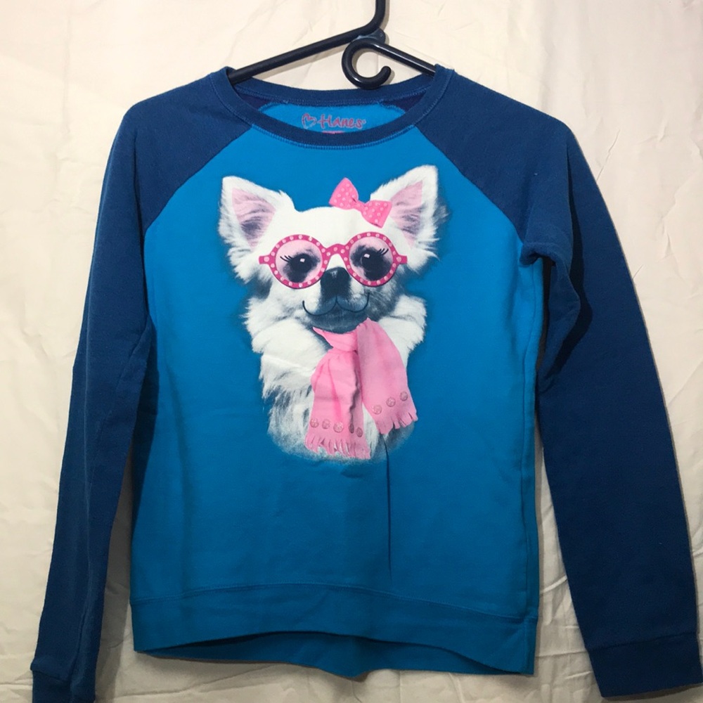 Girls blue sweater